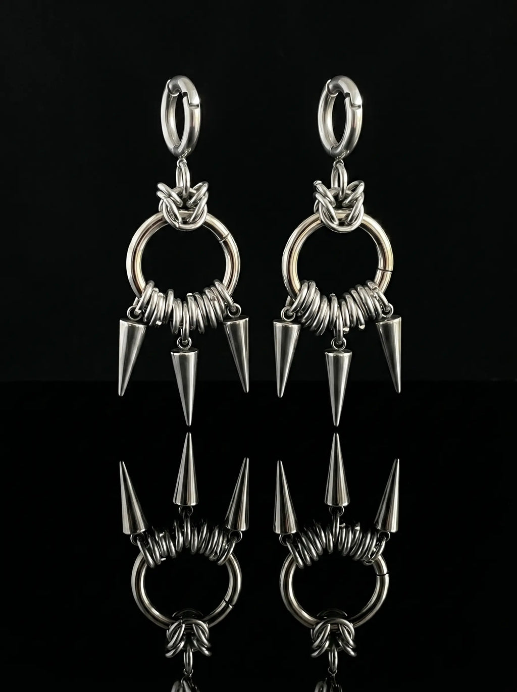 Spiked Halo Earrings image 0