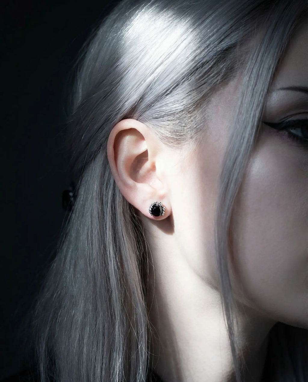 Vintage Medusa Earrings image 1