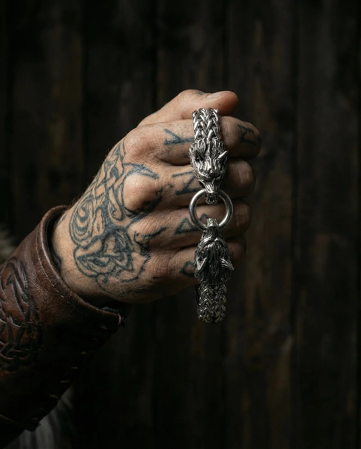 Viking Odin Wolf Bracelet image 1